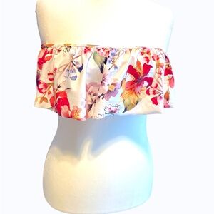 Floral Off-Shoulder Bikini Top